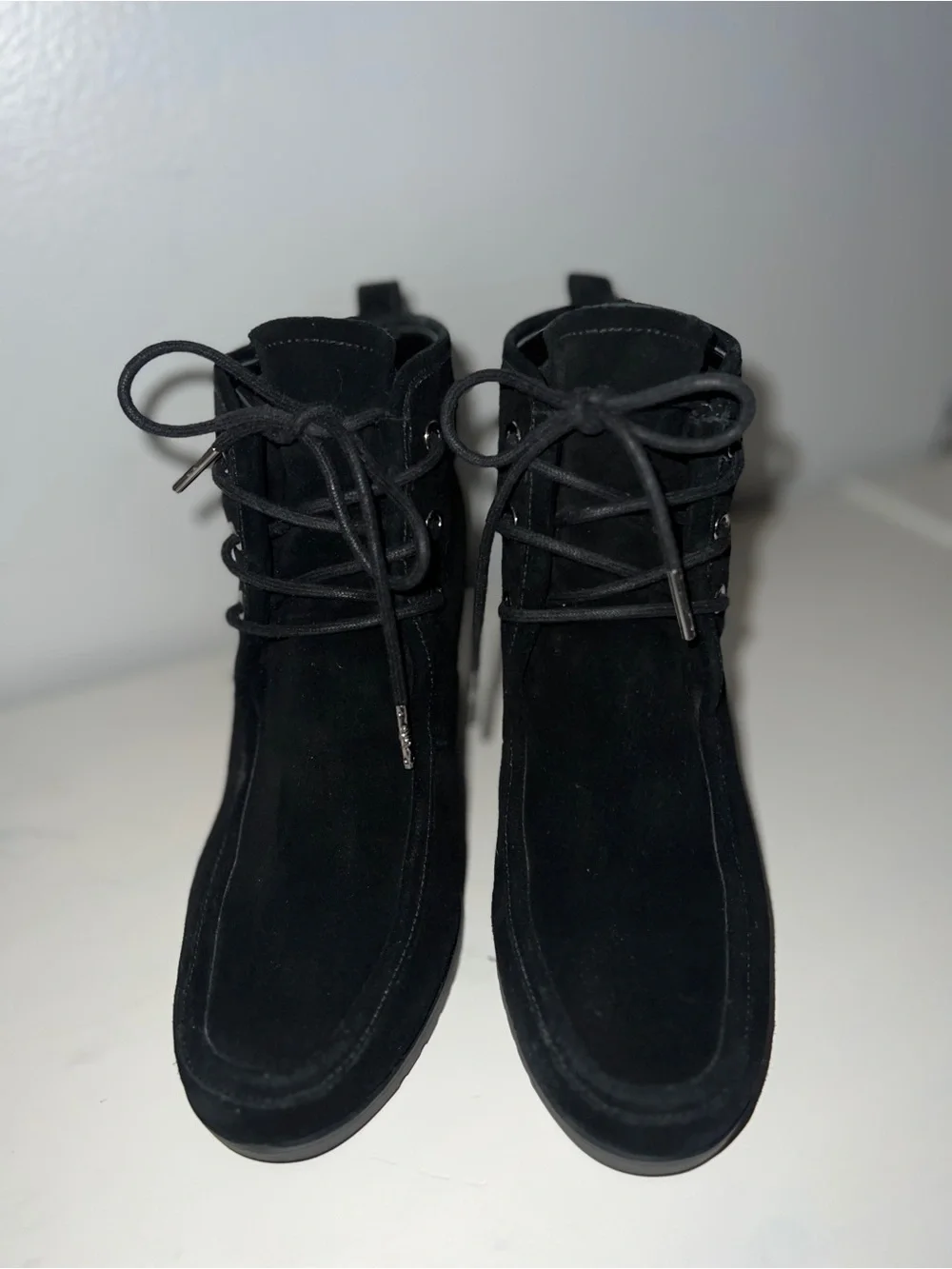 Michael Kors lace- up wedge bootie